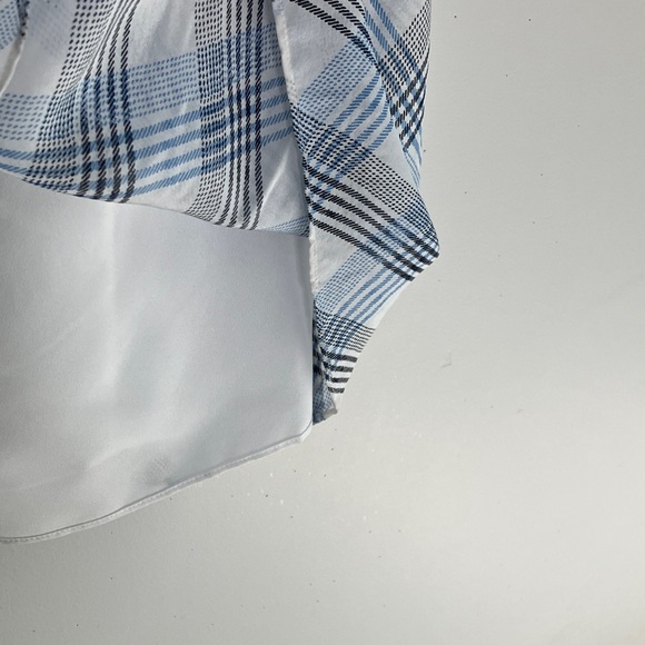 Joie Abiah Plaid Midi Dress 100% Silk Adjustable Spaghetti Straps Size L - Picture 7 of 11